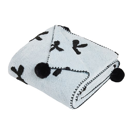 DAS HOME ΚΟΥΒΕΡΤΑ ΚΑΝΑΠΕ JACQUARD FLEECE 1380 LIGHT BLUE