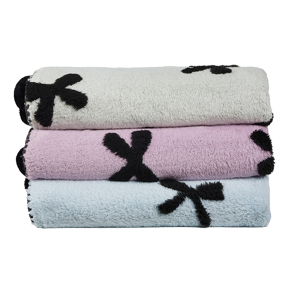 DAS HOME ΚΟΥΒΕΡΤΑ ΚΑΝΑΠΕ JACQUARD FLEECE 1380 LIGHT BLUE
