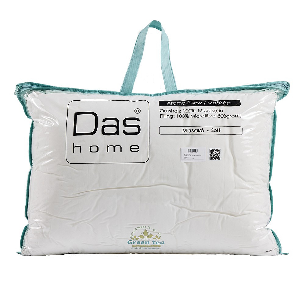 DAS HOME ΑΡΩΜΑΤΙΚΟ ΜΑΞΙΛΑΡΙ TEA-MINT 50Χ70 1426 WHITE