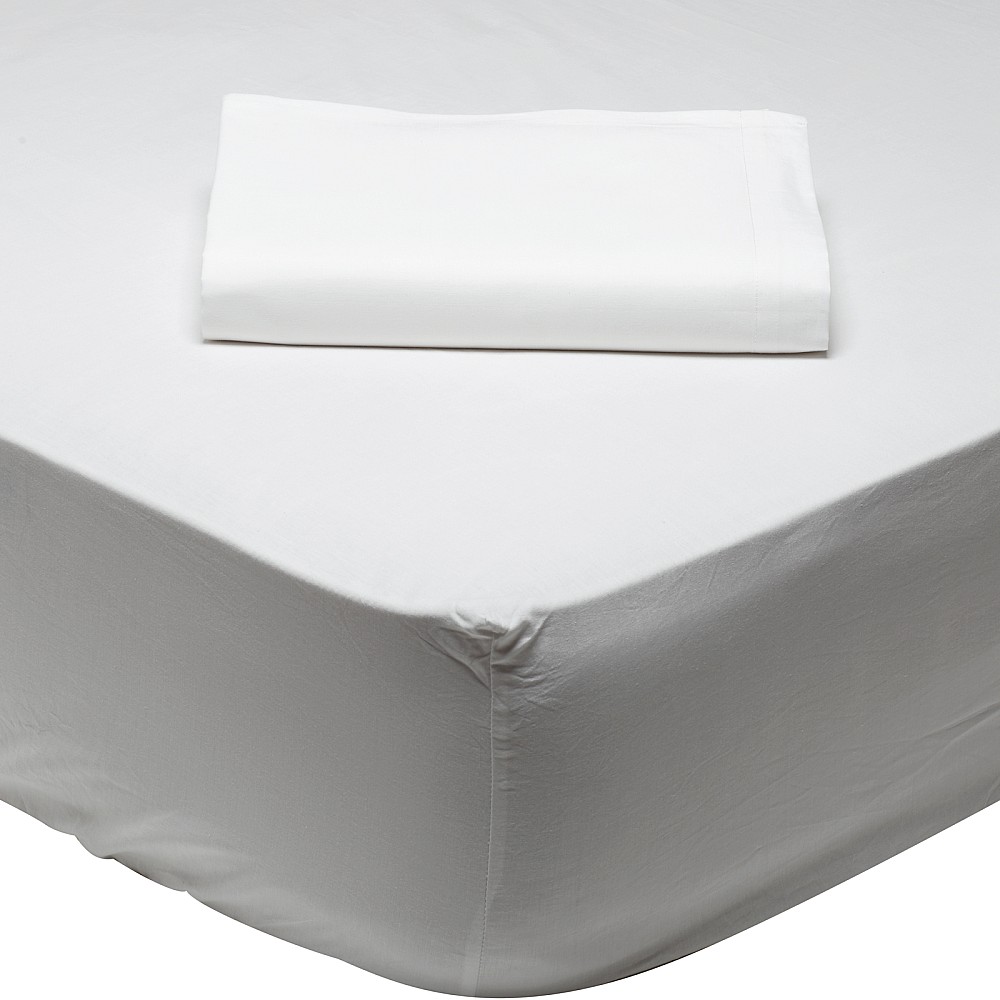 DAS HOME ΣΕΝΤΟΝΙ ΜΟΝΟ ΜΕ ΛΑΣΤΙΧΟ 100*200+35 ARTIC WHITE 1001 ARTIC WHITE