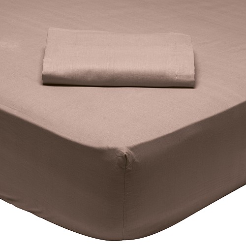 DAS HOME 1003 ΣΕΝΤΟΝΙ ΜΟΝΟ ΜΕ ΛΑΣΤΙΧΟ 100*200+35 DARK NUDE DARK NUDE