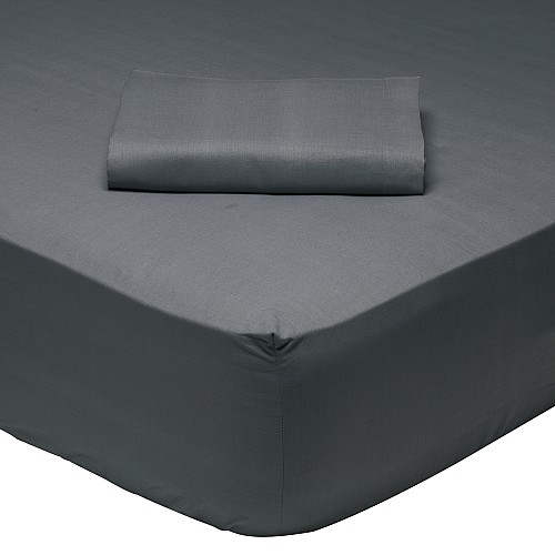 DAS HOME ΣΕΝΤΟΝΙ ΜΟΝΟ ΜΕ ΛΑΣΤΙΧΟ 100*200+35 DARK GREY 1007 DARK GREY