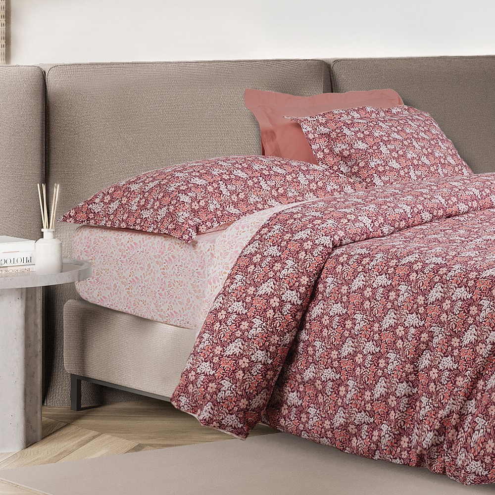 DAS HOME ΣΕΤ ΣΕΝΤΟΝΙΑ ΥΠΕΡΔΙΠΛΑ ΜΕ ΛΑΣΤΙΧΟ CASUAL 5433 BORDEAUX, NUDE