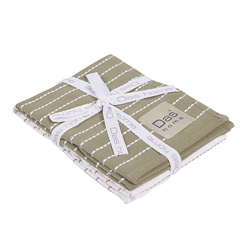 DAS HOME ΣΕΤ ΠΟΤΗΡΟΠΑΝΑ 2ΤΜΧ 30Χ50 0822 GREEN, WHITE