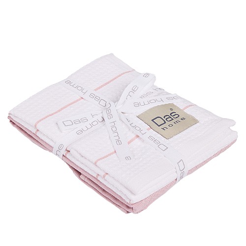 DAS HOME ΣΕΤ ΠΟΤΗΡΟΠΑΝΑ 2ΤΜΧ 30Χ50 0828 PINK, WHITE