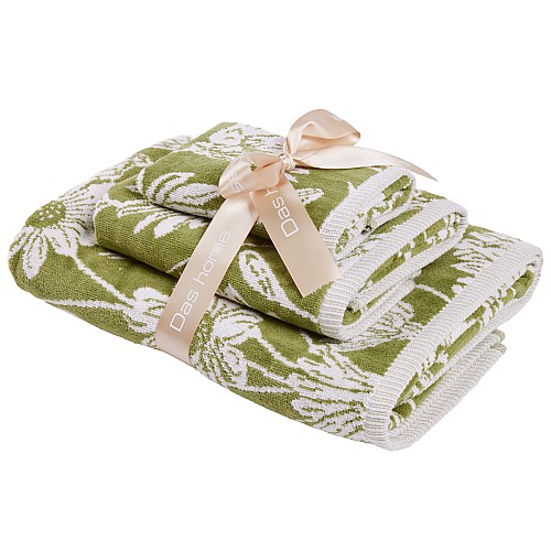 DAS HOME ΣΕΤ ΠΕΤΣΕΤΕΣ 3ΤΕΜΑΧΙΑ DAILY 0798 GREEN