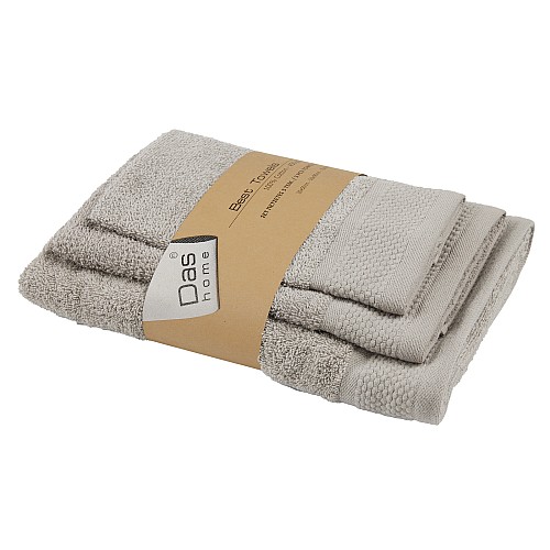 DAS HOME ΣΕΤ ΠΕΤΣΕΤΕΣ 3ΤΕΜΑΧΙΩΝ BEST 0834 GREY