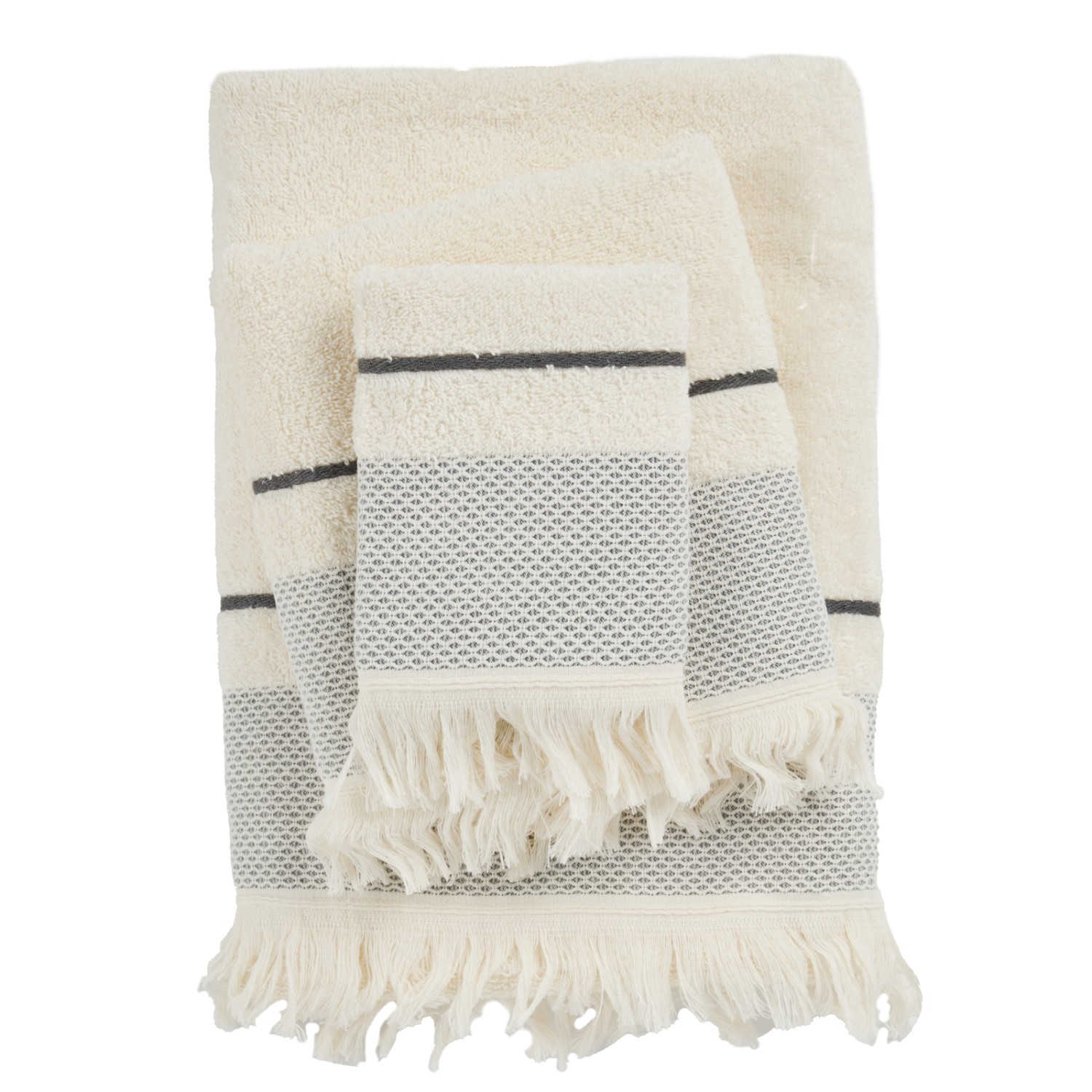 DAS HOME ΣΕΤ ΠΕΤΣΕΤΕΣ 3ΤΕΜΑΧΙΩΝ BEST 0840 IVORY