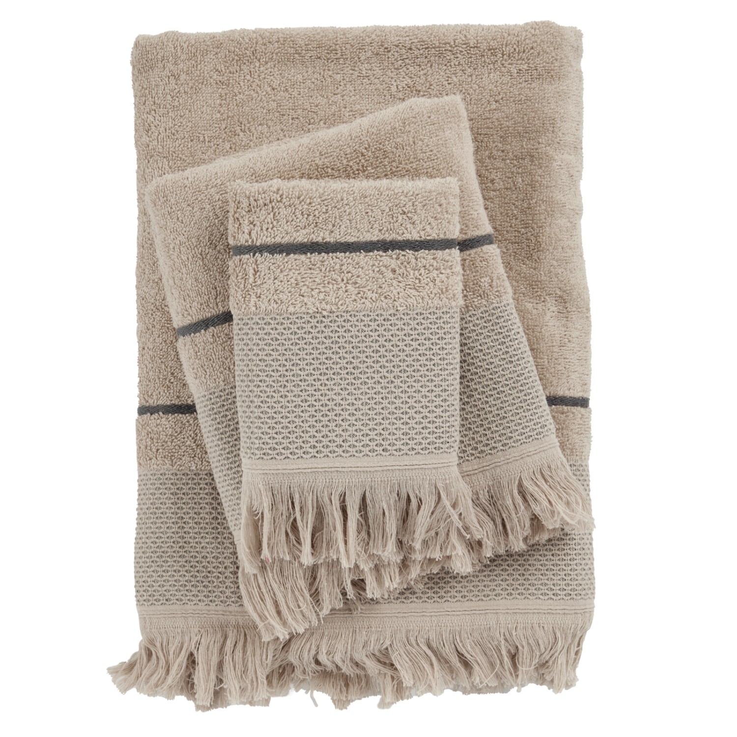DAS HOME ΣΕΤ ΠΕΤΣΕΤΕΣ 3ΤΕΜΑΧΙΩΝ BEST 0842 TAUPE