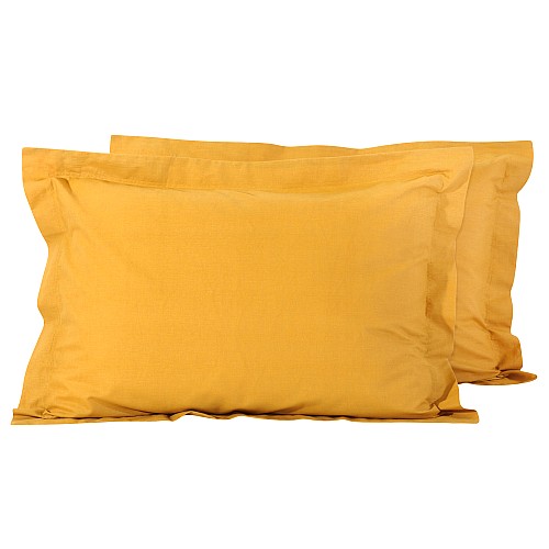 DAS HOME ΖΕΥΓΟΣ ΜΑΞΙΛΑΡΟΘΗΚΕΣ MUSTARD 1019 MUSTARD
