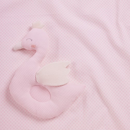 DAS BABY ΚΟΥΒΕΡΤΑ ΠΙΚΕ ΑΓΚΑΛΙΑΣ RELAX 4956 PINK, WHITE