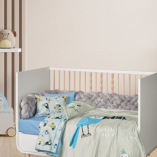 DAS BABY ΚΟΥΒΕΡΤΑ FLEECE ΚΟΥΝΙΑΣ FUN 4914 BLUE, GREY, MINT