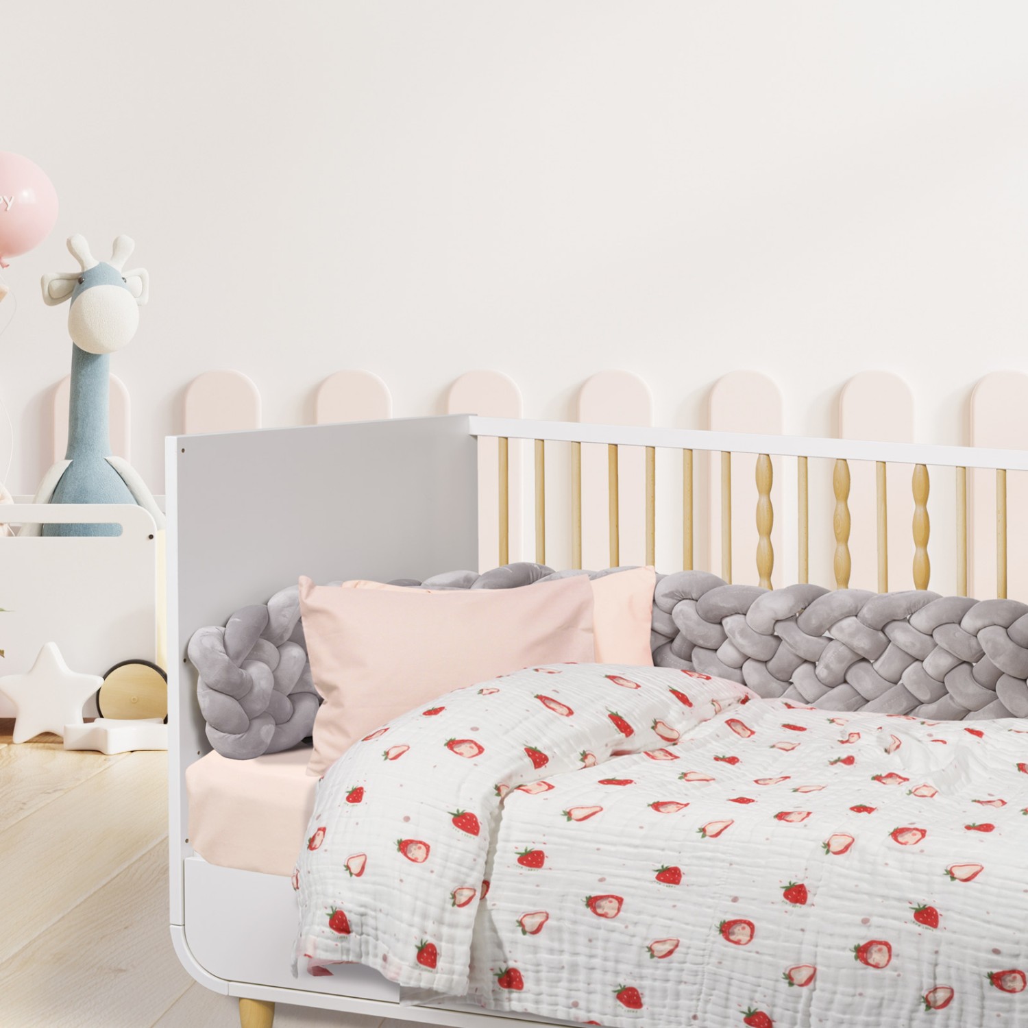 DAS BABY ΚΟΥΒΕΡΤΑ-ΜΟΥΣΕΛΙΝΑ ΚΟΥΝΙΑΣ RELAX 6621 ΚΟΚΚΙΝΟ, ΛΕΥΚΟ