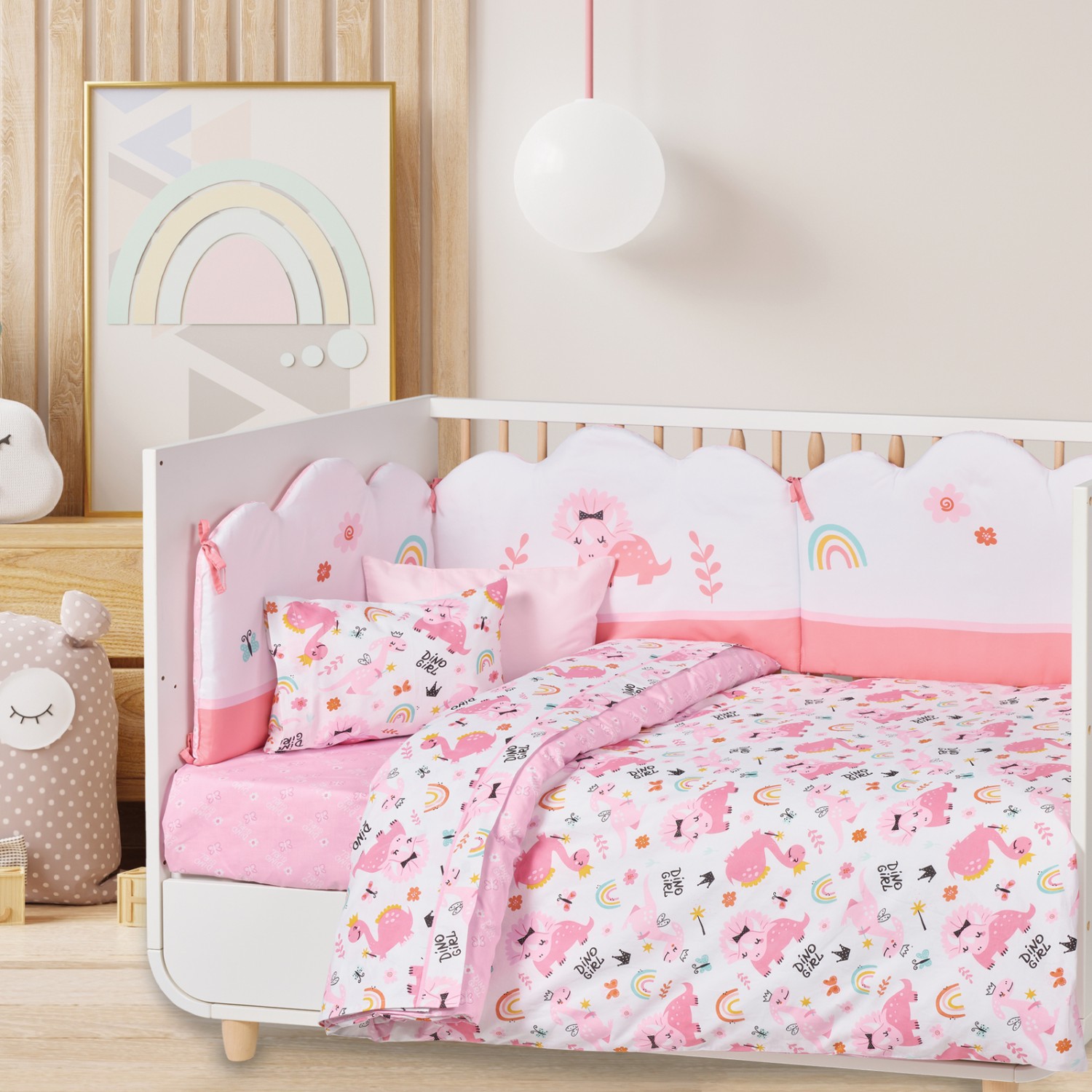 DAS BABY ΣΕΤ ΣΕΝΤΟΝΙΑ ΚΟΥΝΙΑΣ FUN 4936 PINK, WHITE