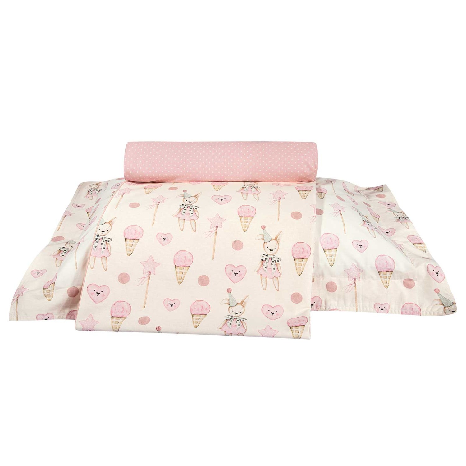GREENWICH POLO CLUB ΣΕΤ ΣΕΝΤΟΝΙΑ ΜΟΝΑ ESSENTIAL 8859 IVORY, PINK