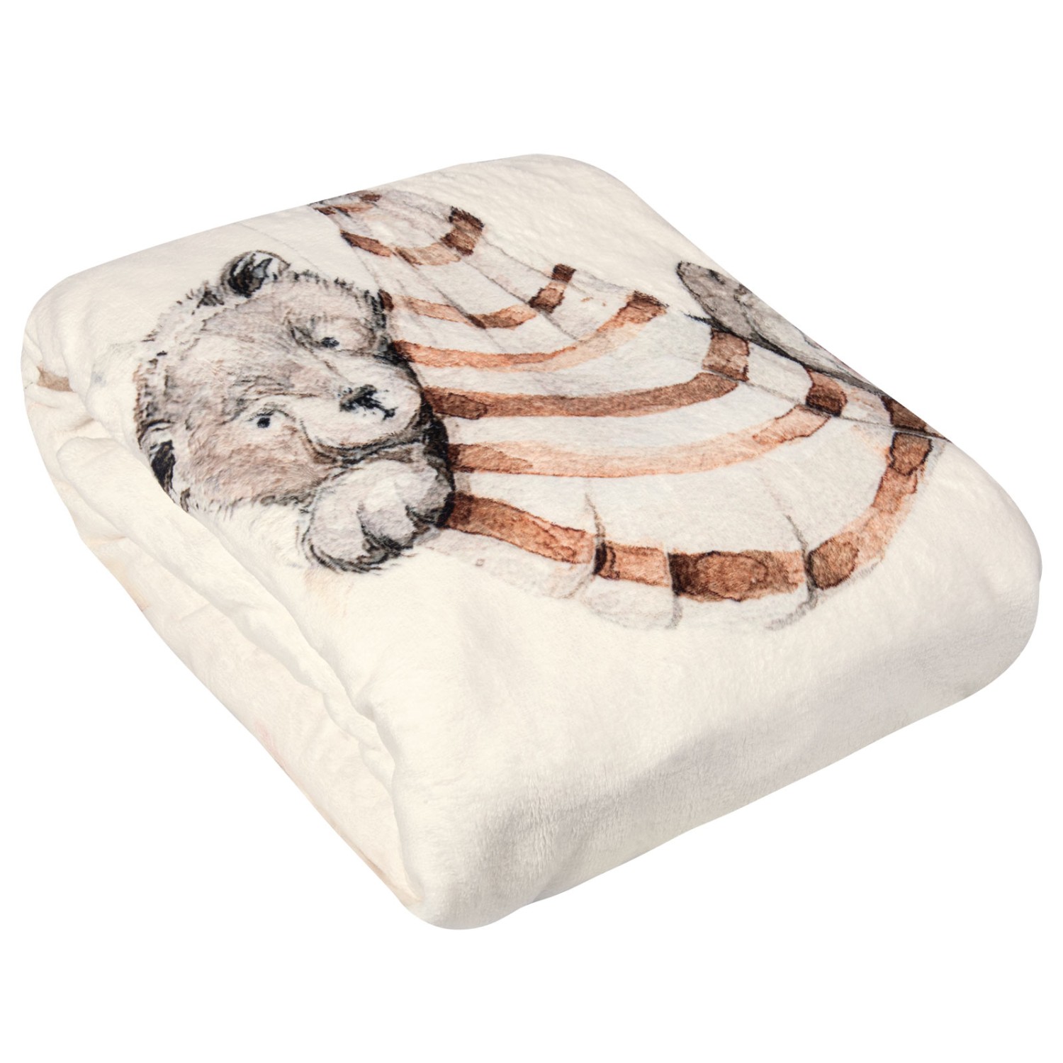 GREENWICH POLO CLUB ΚΟΥΒΕΡΤΑ FLEECE ΚΟΥΝΙΑΣ ESSENTIAL 8850 CREAM, TAUPE, TERACOTTA