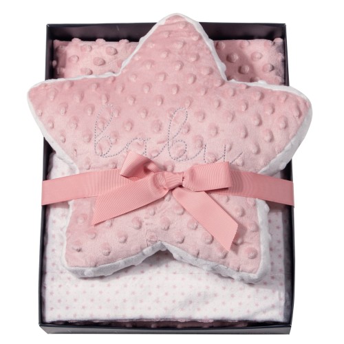 GREENWICH POLO CLUB ΚΟΥΒΕΡΤΑ FLEECE ΑΓΚΑΛΙΑΣ ESSENTIAL 8847 PINK, WHITE