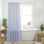 DAS HOME ΚΟΥΡΤΙΝΑ ΜΠΑΝΙΟΥ 200X180 0804 BLUE