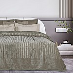 DAS HOME ΚΟΥΒΕΡΤΑ VELOUR MONH 1350 TAUPE