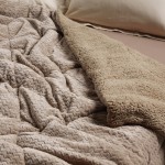 DAS HOME ΚΟΥΒΕΡΤΟΠΑΠΛΩΜΑ SHERPA ΥΠΕΡΔΙΠΛΟ 1367 TAUPE