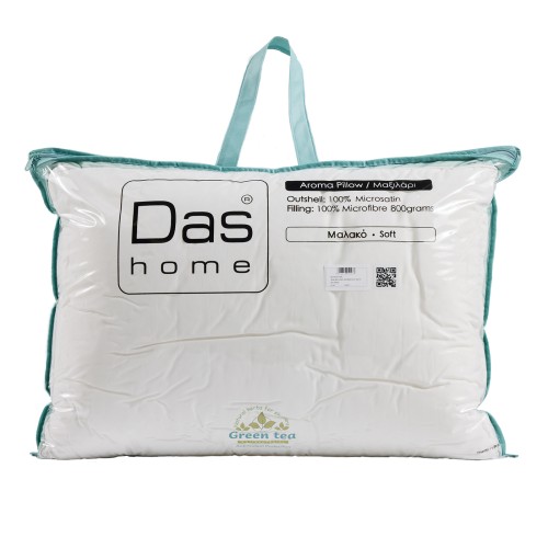 DAS HOME ΑΡΩΜΑΤΙΚΟ ΜΑΞΙΛΑΡΙ TEA-MINT 50Χ70 1426 WHITE