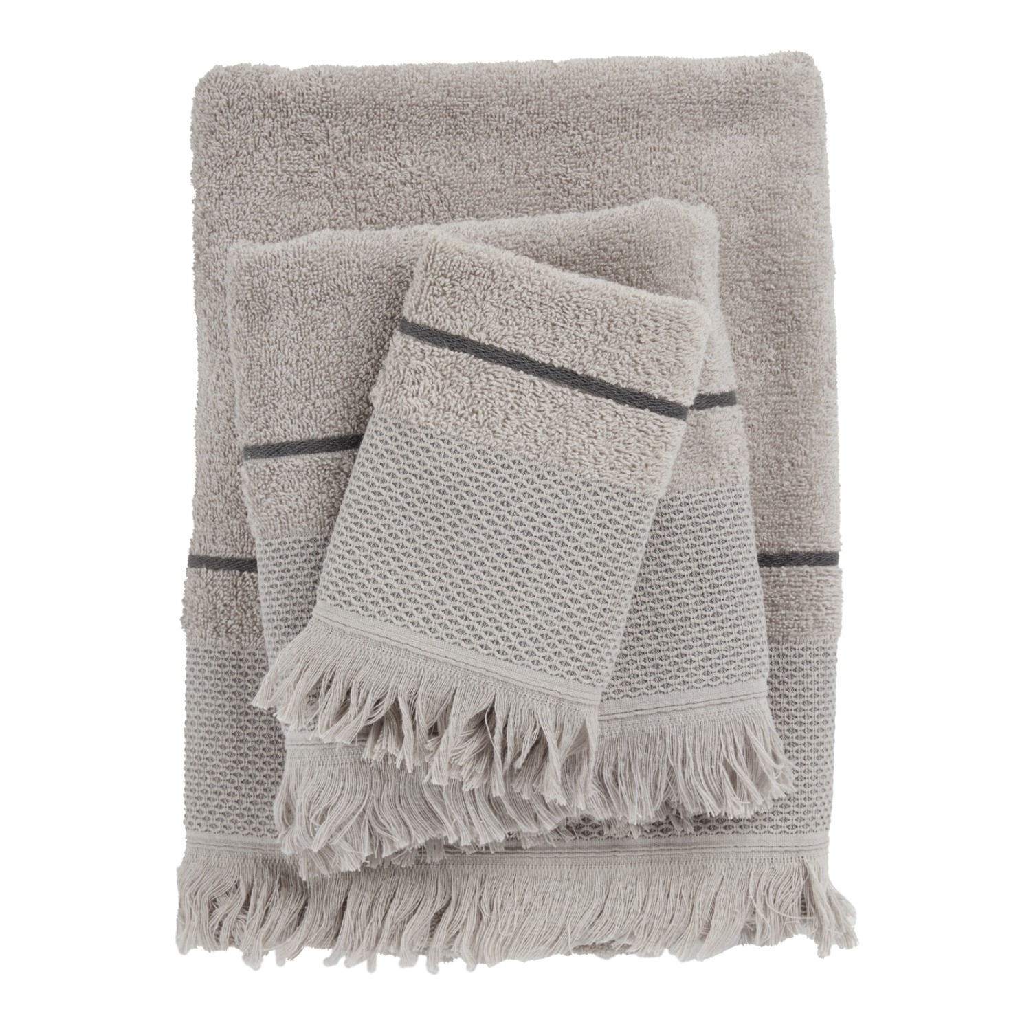 DAS HOME ΣΕΤ ΠΕΤΣΕΤΕΣ 3ΤΕΜΑΧΙΩΝ BEST 0841 GREY