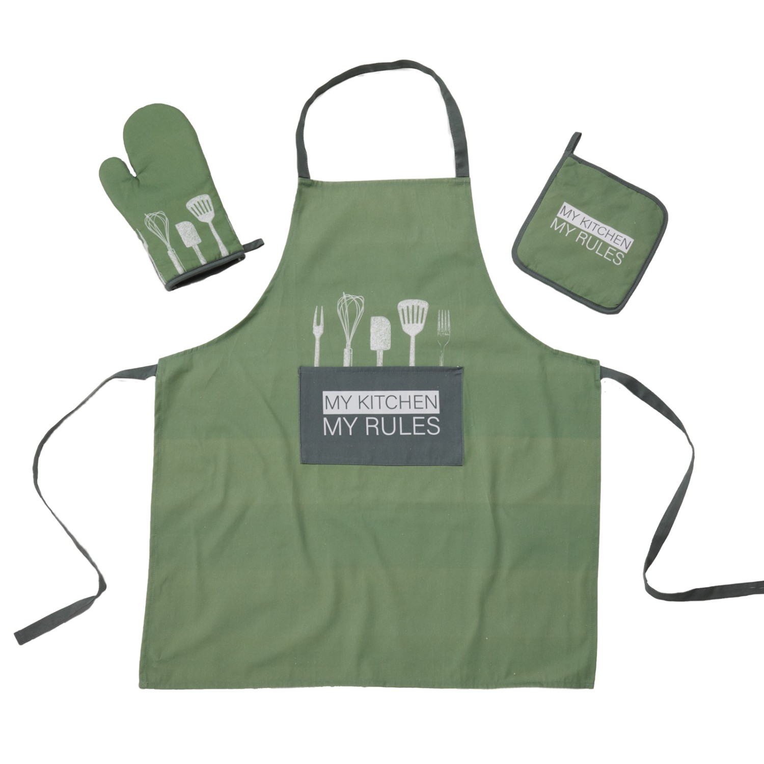 DAS HOME ΣΕΤ ΚΟΥΖΙΝΑΣ 3ΤΜΧ 0863 DARK MINT