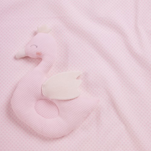 DAS BABY ΚΟΥΒΕΡΤΑ ΠΙΚΕ ΑΓΚΑΛΙΑΣ RELAX 4956 PINK, WHITE DAS BABY ΚΟΥΒΕΡΤΑ ΠΙΚΕ ΑΓΚΑΛΙΑΣ RELAX 4956 PINK, WHITE