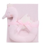 DAS BABY ΚΟΥΒΕΡΤΑ ΠΙΚΕ ΑΓΚΑΛΙΑΣ RELAX 4956 PINK, WHITE
