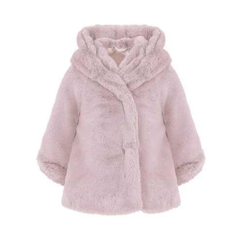 Παιδικό Παλτό Γούνινο Με Κουκούλα Lapin House