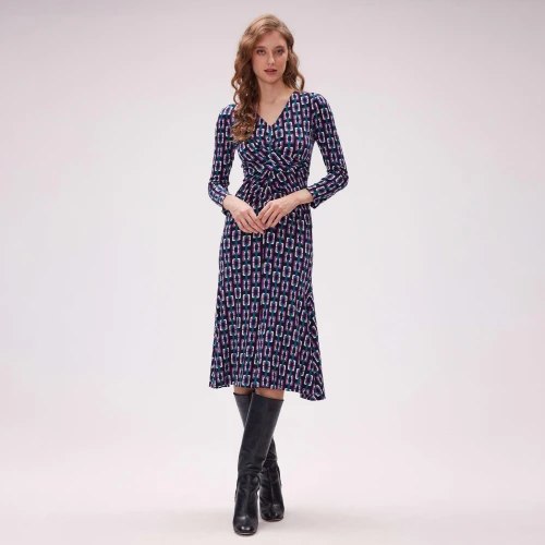 DVF Γυναικείο Midi Φόρεμα Timmy DVF