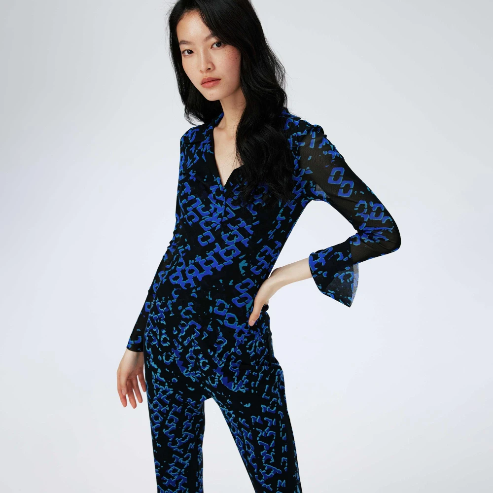 DVF Γυναικείο Top Mackenzie Mesh DVF