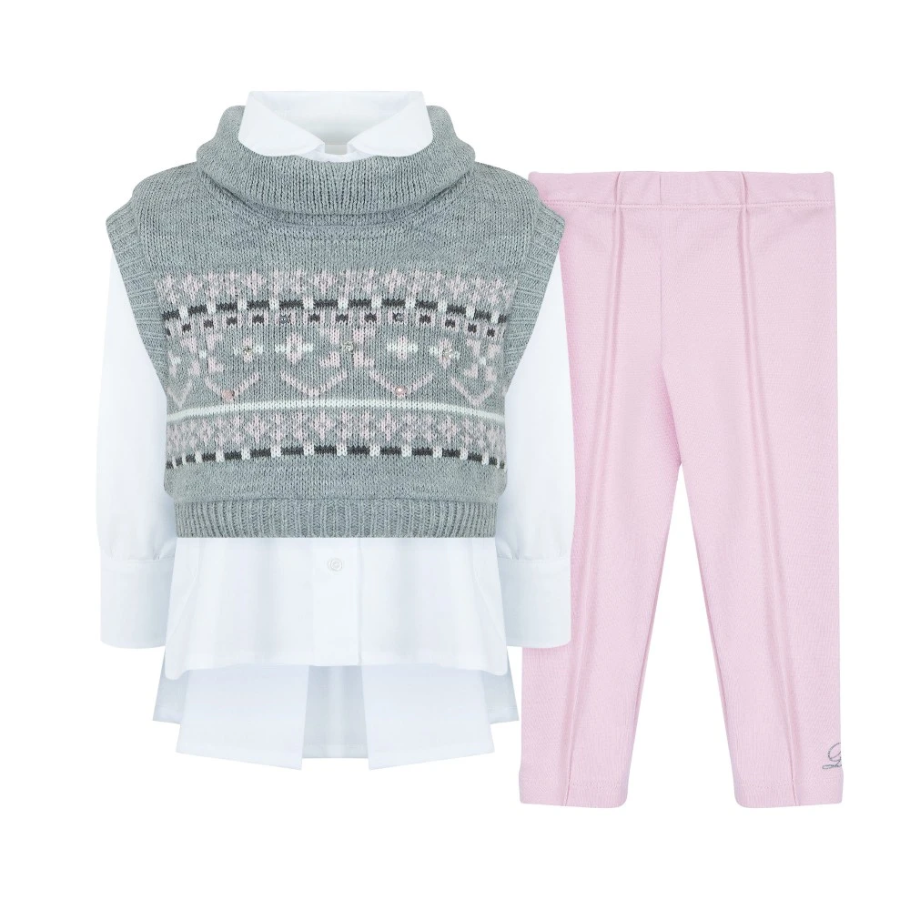 LAPIN HOUSE Παιδικό Σετ Πουκάμισο, Γιλέκο & Κολάν