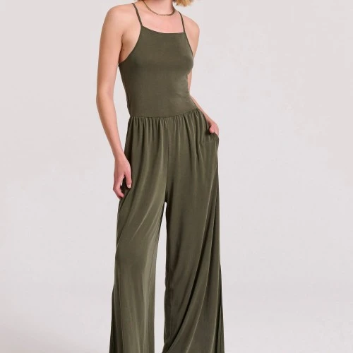 Γυναικεία Wide Leg Fit Ολόσωμη Φόρμα FBL009-101-12