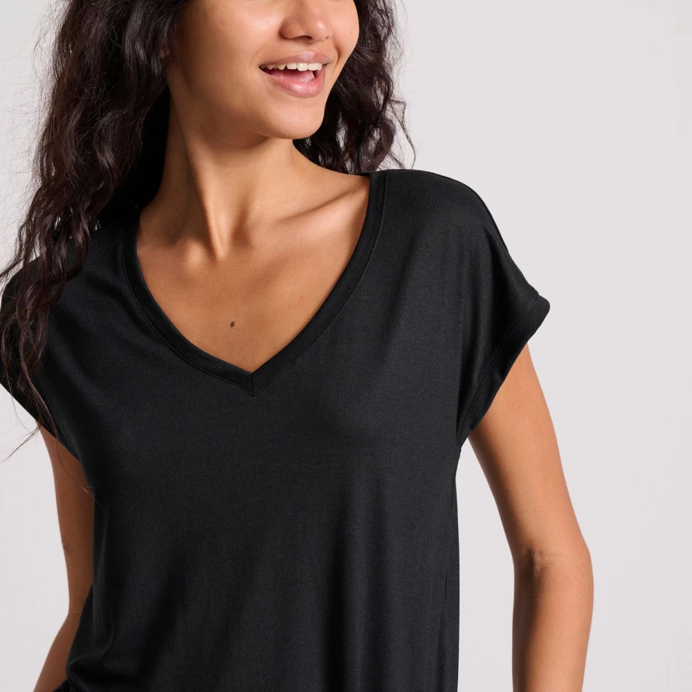 FUNKY BUDDHA Γυναικείο Μονόχρωμο T-Shirt FBL009-107-04