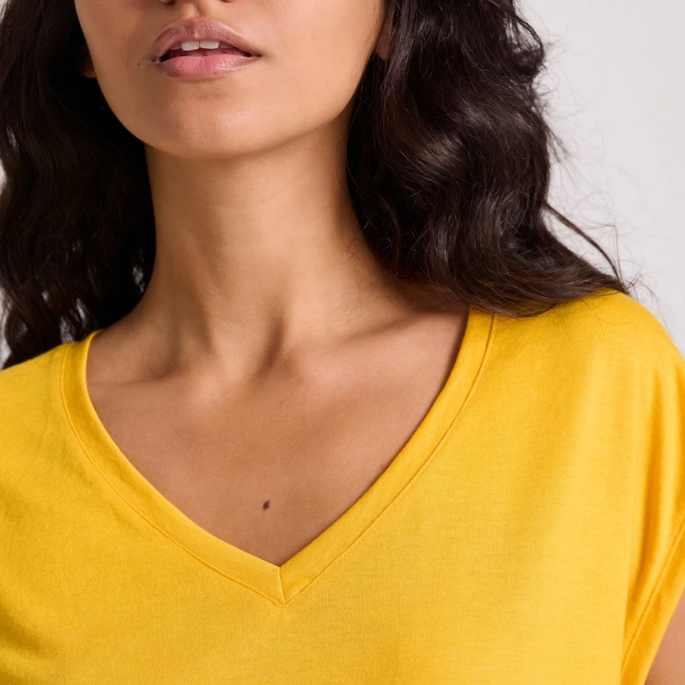 FUNKY BUDDHA Γυναικείο Μονόχρωμο T-Shirt FBL009-107-04