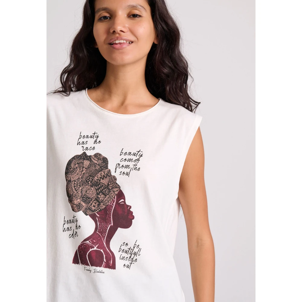 FUNKY BUDDHA Γυναικείο Αμάνικο T-Shirt FBL009-115-04