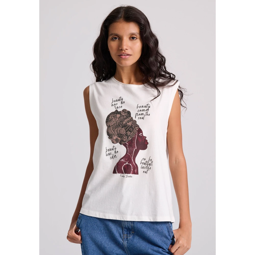 FUNKY BUDDHA Γυναικείο Αμάνικο T-Shirt FBL009-115-04