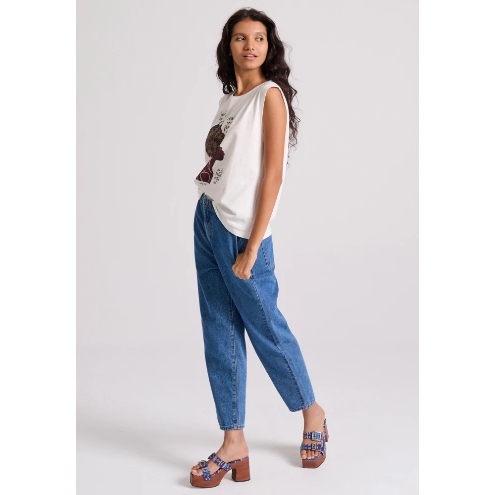 FUNKY BUDDHA Γυναικείο Αμάνικο T-Shirt FBL009-115-04