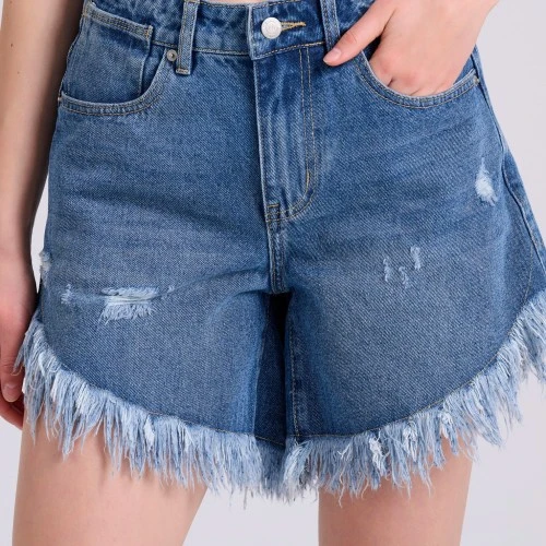 FUNKY BUDDHA Γυναικείο Τζιν Σορτς Με Φθορές FBL009-161-03