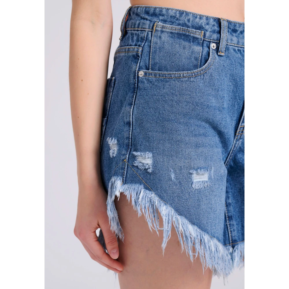 FUNKY BUDDHA Γυναικείο Τζιν Σορτς Με Φθορές FBL009-161-03