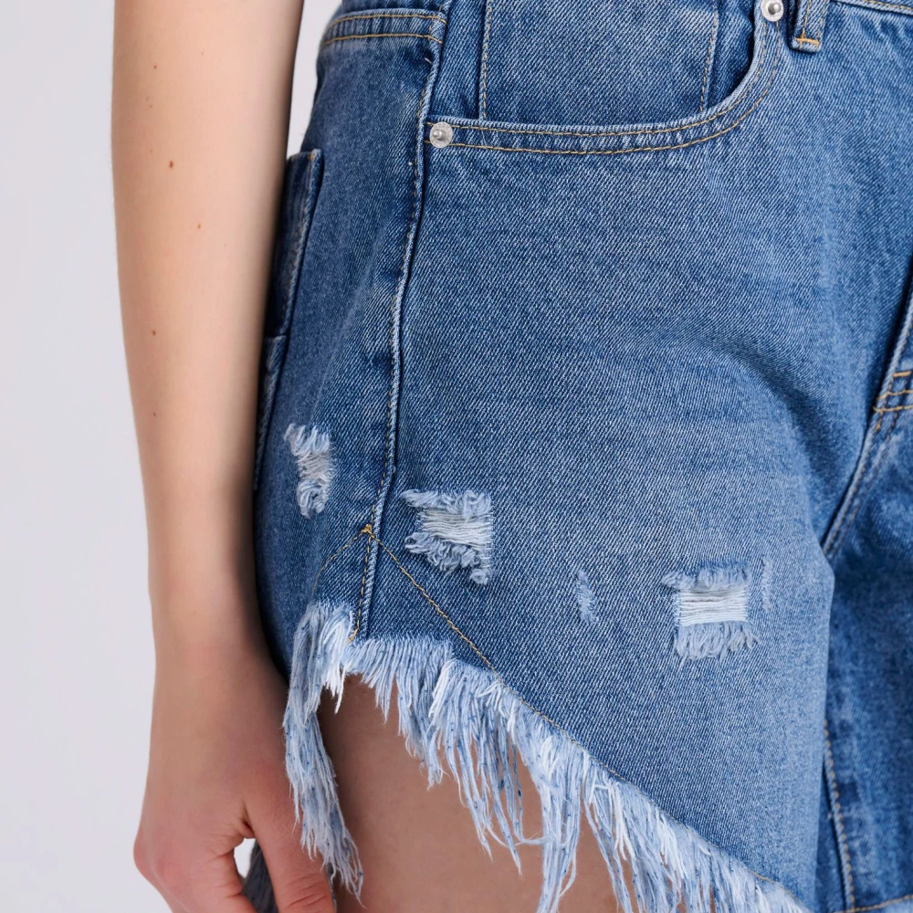 FUNKY BUDDHA Γυναικείο Τζιν Σορτς Με Φθορές FBL009-161-03