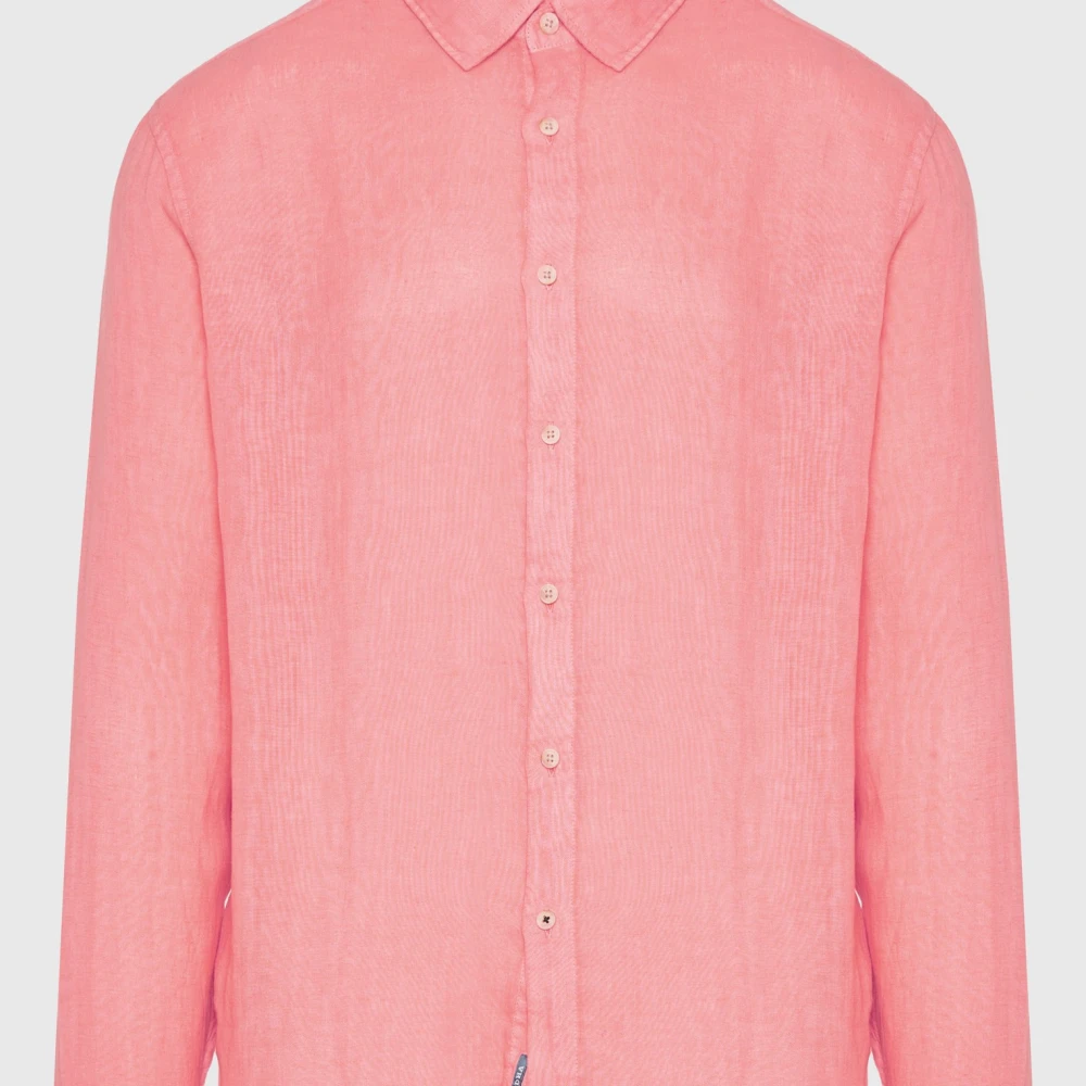 FUNKY BUDDHA Ανδρικό Garment Dyed Λινό Πουκάμισο FBM009-001-05