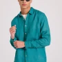 FUNKY BUDDHA Ανδρικό Garment Dyed Λινό Πουκάμισο FBM009-001-05