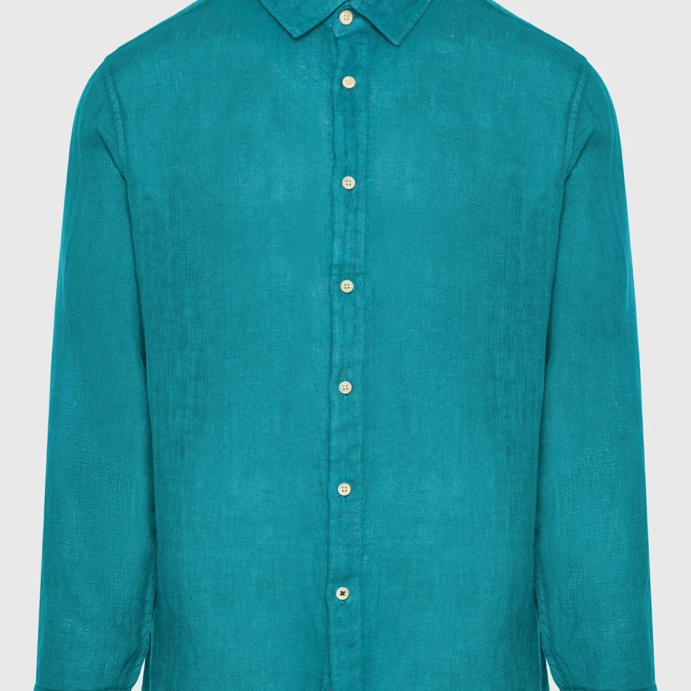 FUNKY BUDDHA Ανδρικό Garment Dyed Λινό Πουκάμισο FBM009-001-05