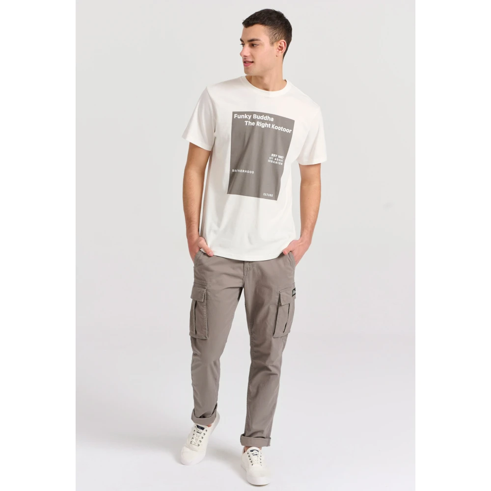 FUNKY BUDDHA Ανδρικό Comfort Cargo Παντελόνι FBM009-002-02