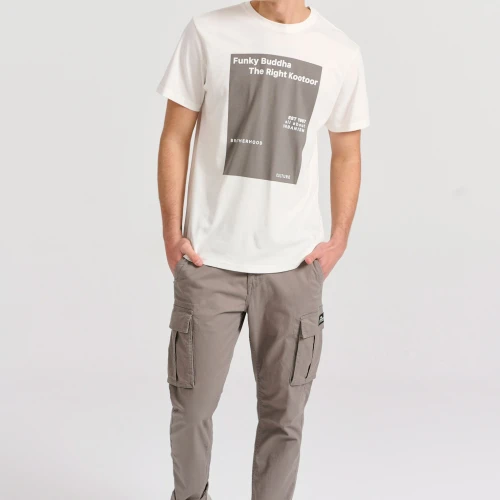 FUNKY BUDDHA Ανδρικό Comfort Cargo Παντελόνι FBM009-002-02