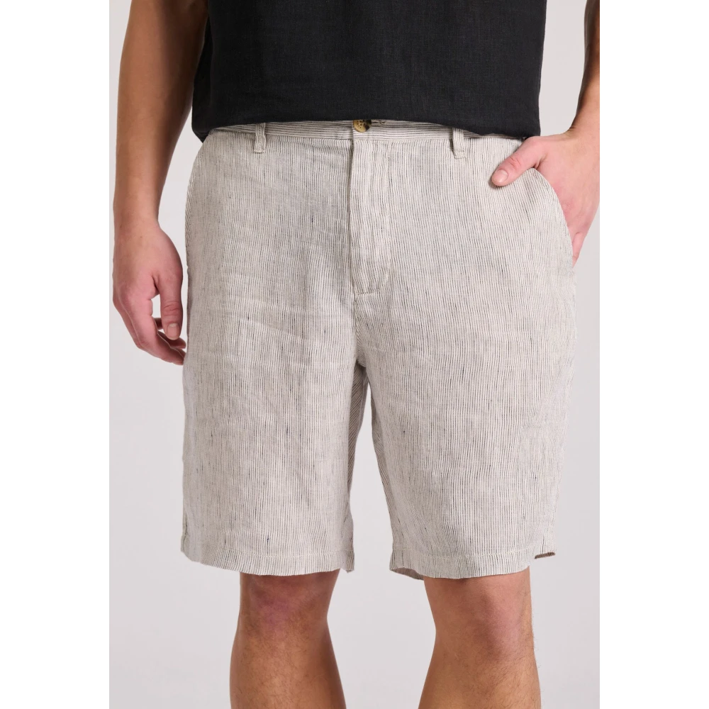 FUNKY BUDDHA Ανδρική Λινή Chino Βερμούδα FBM009-018-03