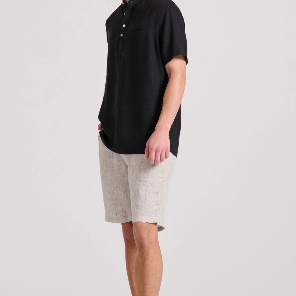 FUNKY BUDDHA Ανδρική Λινή Chino Βερμούδα FBM009-018-03