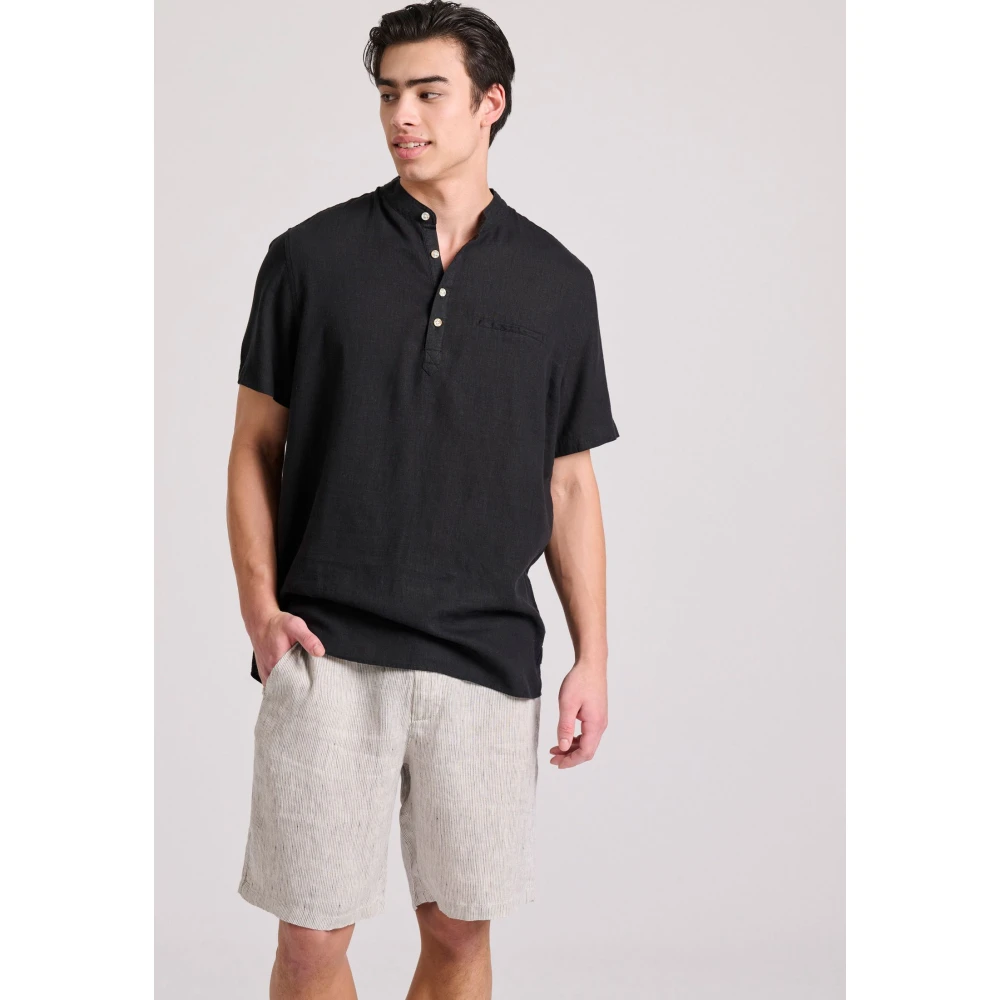 FUNKY BUDDHA Ανδρική Λινή Chino Βερμούδα FBM009-018-03